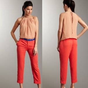 Robert Rodriguez Coral Cropped Slim Trouser Size 6